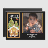 クリスマス挨拶ジンジャーブレッドハウス写真 (正面/裏面)