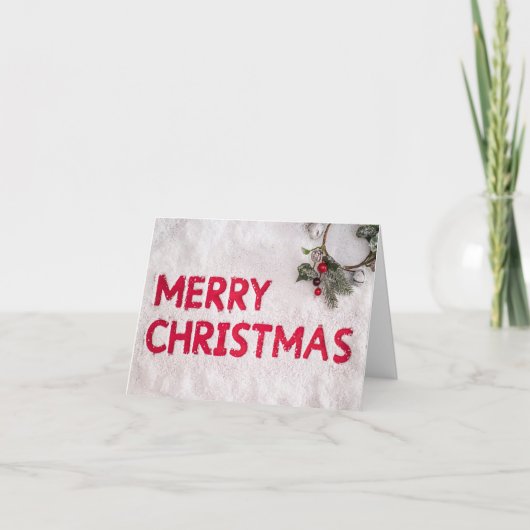 クリスマス挨拶「格言スタイル」とかかわいい！カード カード (正面)