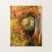 クリスマス挨拶(黄) ジグソーパズル (縦)