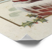 クリスマス挨拶Little KidsChimney ポスター (角)