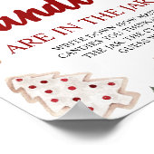 クリスマス推測どのくらいのお菓子の赤ちゃんシャワーゲーム ポスター (角)