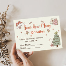 クリスマス推測ゲームのエンクロージャカード数