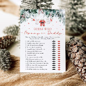 クリスマス推測誰がママまたはパパ赤ちゃんシャワーゲーム 招待状