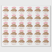 クリスマス救ザパンゴリン・スローガン ラッピングペーパー (フラット)