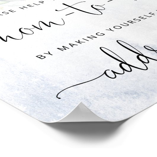 クリスマス救済お母さん忙しが封筒に住所を書く ポスター (角)