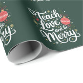 クリスマス教えラヴ&ビーメリー先生ギフト ラッピングペーパー (ロールコーナー)