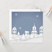 クリスマス教会の風景 カード (正面/裏面インサイチュ)