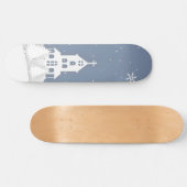 クリスマス教会風景 スケートボード (横)