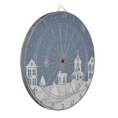 クリスマス教会風景 ダーツボード (正面左)