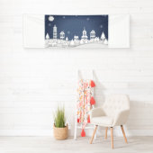 クリスマス教会風景 横断幕 (インサイチュ)