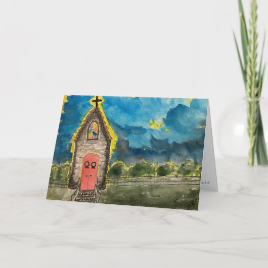 クリスマス教会 カード (正面)