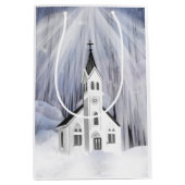 クリスマス教会 ミディアムペーパーバッグ (正面)