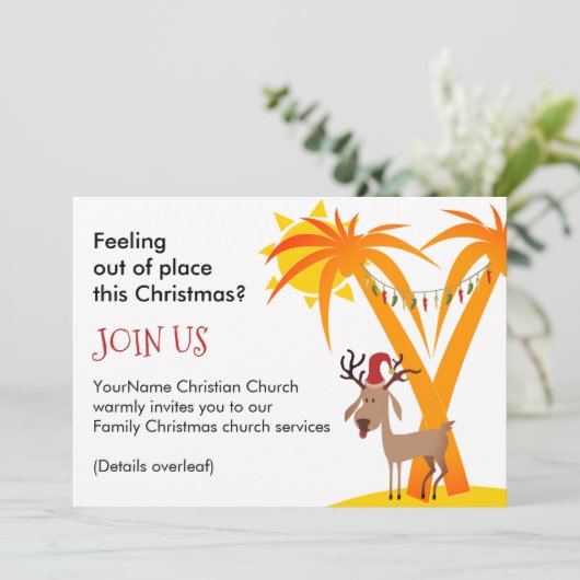 クリスマス教会 招待状 (スタンド正面)
