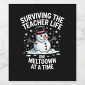 クリスマス教師サバイバル生活メルトダウンXmas ワインラベル (シングルラベル)