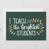 クリスマス教師 私は最も優秀な生徒たちを教える 招待状 (正面)