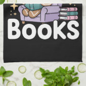 クリスマス教師 読書大好き 面白い キッチンタオル (折り畳み)