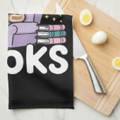 クリスマス教師 読書大好き 面白い キッチンタオル (四つ折り)