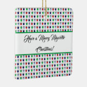 クリスマス数々のカラーのブリンモーラーランタン セラミックオーナメント (右)