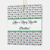 クリスマス数々のカラーのブリンモーラーランタン セラミックオーナメント (左)