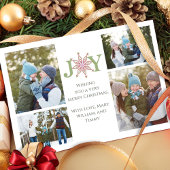 クリスマス数々の写真かわいいスノーフレークタイポグラフィ シーズンカード