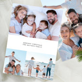 クリスマス数々の4枚の写真スタイリッシュシンプル シーズンカード