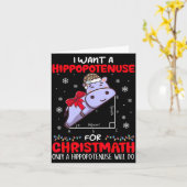 クリスマス数学の先生に斜辺を カード (黄色い花)
