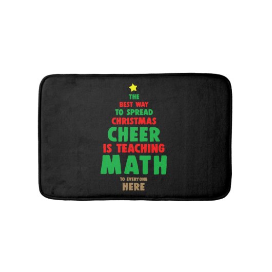 クリスマス数学先生 バスマット (正面)