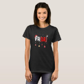 クリスマス数学先生Fa La8方程式Fa La La L Tシャツ (正面フル)