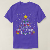 クリスマス数学教授クリスマス数学先生数学Ch Tシャツ (デザイン正面)