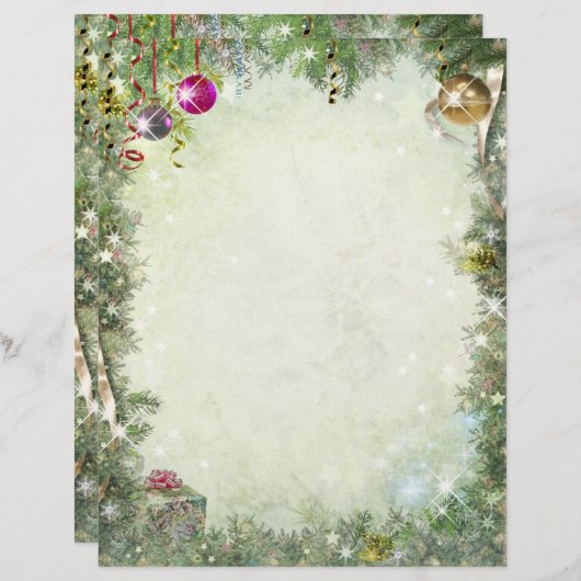 クリスマス文房具 (正面/裏面)