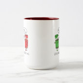 クリスマス料理おもしろいシェフスパイス ツートーンマグカップ (中央)