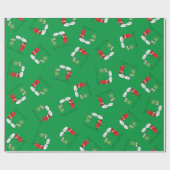 クリスマス料理おもしろいシェフスパイス ラッピングペーパー (フラット)