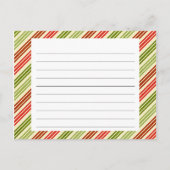 クリスマス料理のレシピカード ポストカード (正面)