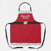 クリスマス料理の日のミセス・クロース・ホリデー・エプロン エプロン (正面)