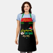 クリスマス料理体験の向上， Stepmom Chef エプロン (着用した状態)