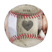 クリスマス新しい父最高ののパパEver DIY Photo Collage 野球ボール (正面)