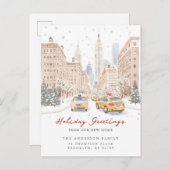 クリスマス新住所のお知らせ 案内ポストカード (正面/裏面)