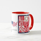 クリスマス新大統領の愛国心 マグカップ (正面右)