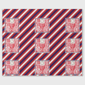 クリスマス新大統領の愛国心 ラッピングペーパー (フラット)