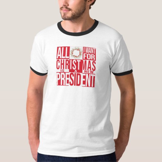 クリスマス新大統領の愛国心 Tシャツ (正面)