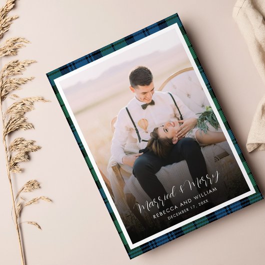 クリスマス新婚写真家クランキャンベルタータンチェック シーズンカード