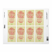 クリスマス新年ヴィンテージタイポグラフィ パーソナライズされた ラベル (フルシート)