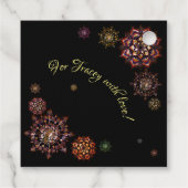 クリスマス新年 – カラフルと明るい雪 フェイバータグ (裏面)