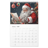 クリスマス新年 カレンダー (1月 2027)