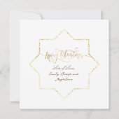 クリスマス新生児フェイク箔フレーム シーズンカード (裏面)