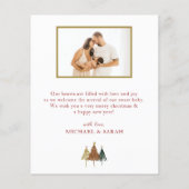 クリスマス新生児誕生発表カード (裏面)