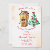 クリスマス新築パーティー招待状 招待状 (正面)