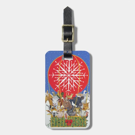 クリスマス旅行 ラゲッジタグ (正面縦)