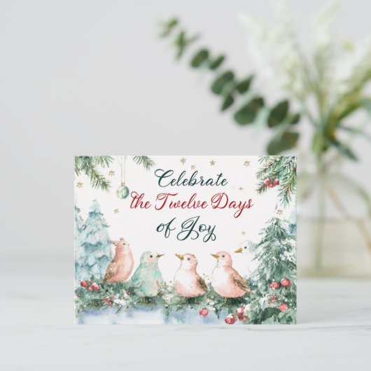 クリスマス日ポスター12枚 シーズンポストカード (スタンド正面)