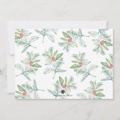 クリスマス日付の保存招待状 サンキューカード (裏面)